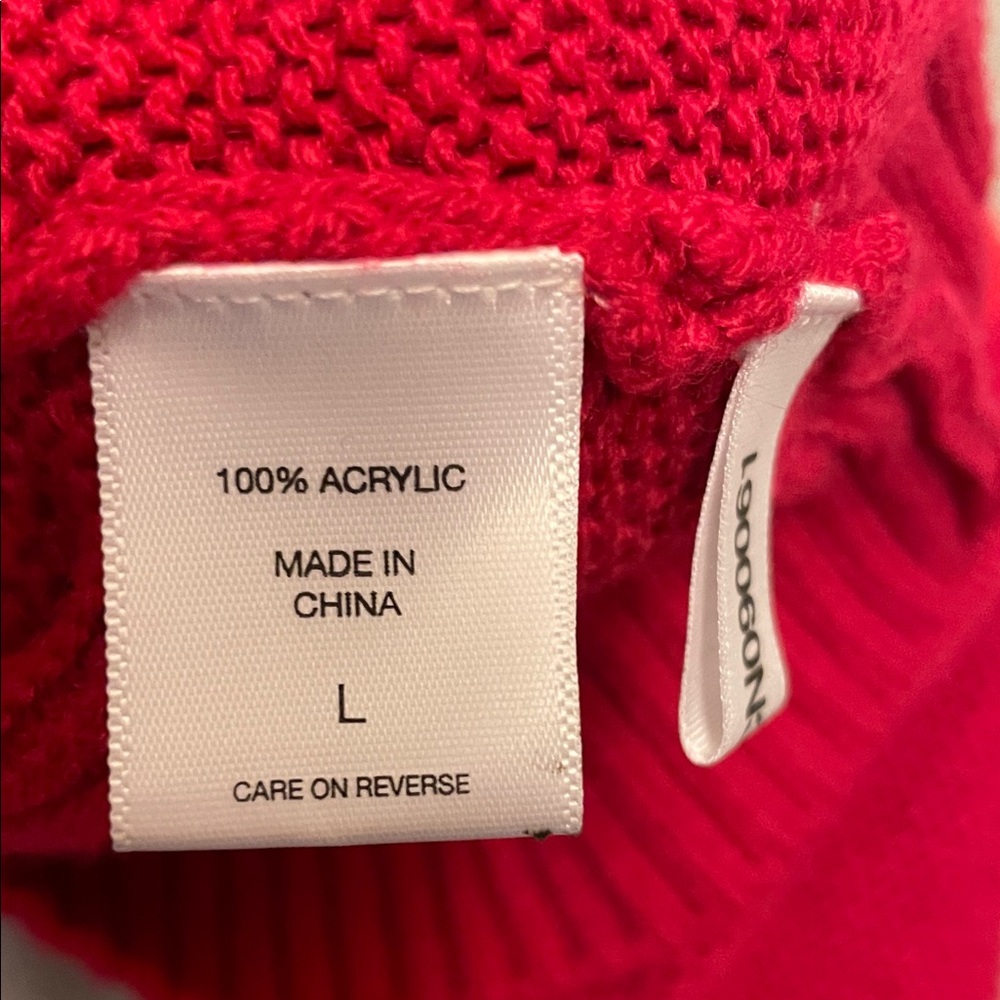 New York & Company Pink and Red Striped Sweater- Large - Picture 13 of 13